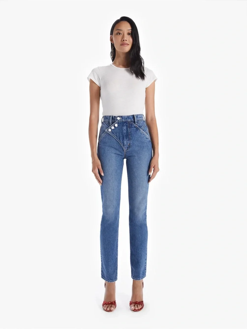 Mother Denim - The Right-Away Rider in Not That High Jeans